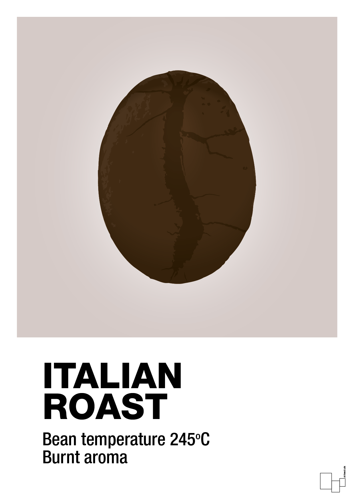 plakat: italian roast - broken beige-Kaffe-A1two3