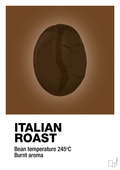 plakat: italian roast - dark brown-Kaffe-A1two3