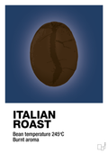 plakat: italian roast - lapis blue-Kaffe-A1two3