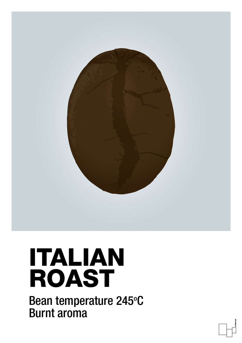 plakat: italian roast - light drizzle-Kaffe-A1two3