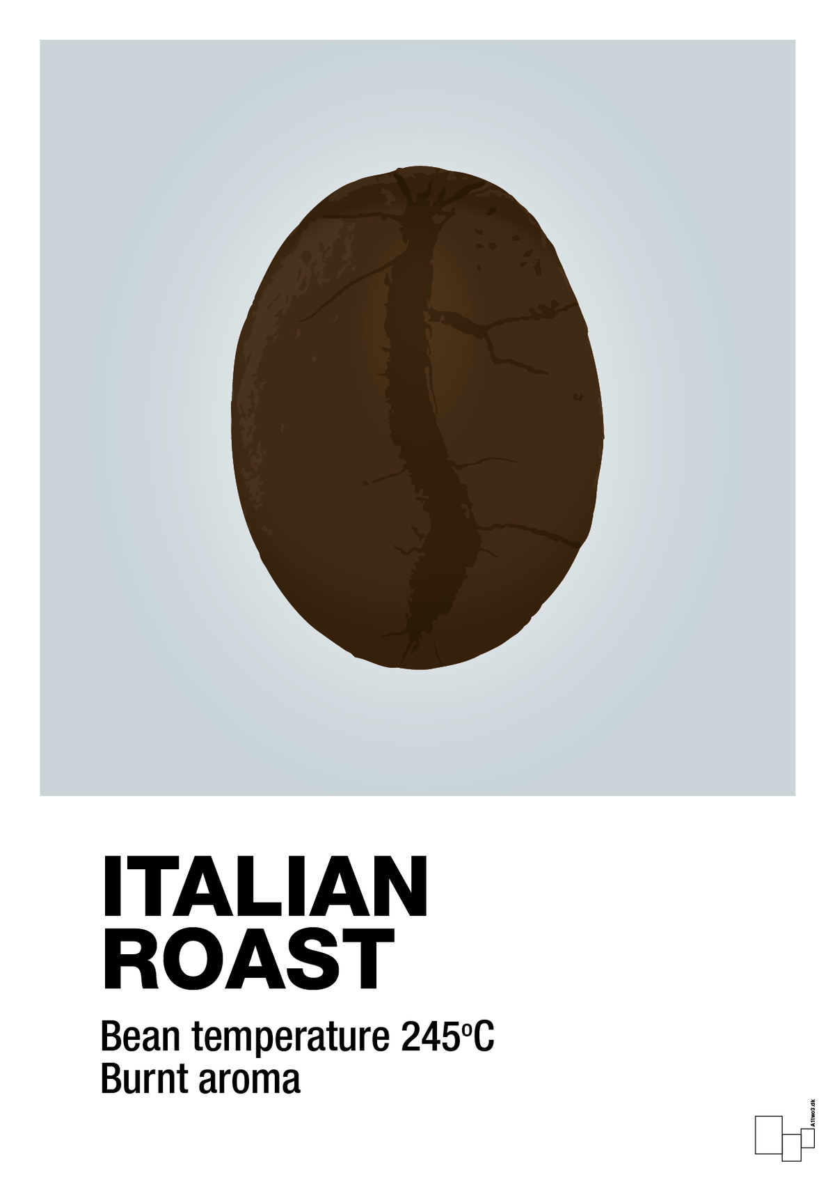plakat: italian roast - light drizzle-Kaffe-A1two3