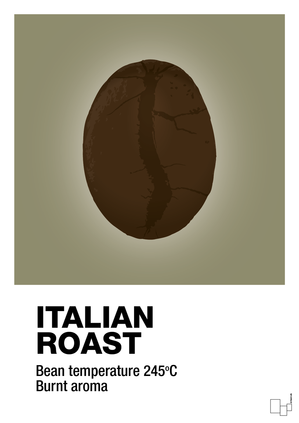 plakat: italian roast - misty forrest-Kaffe-A1two3