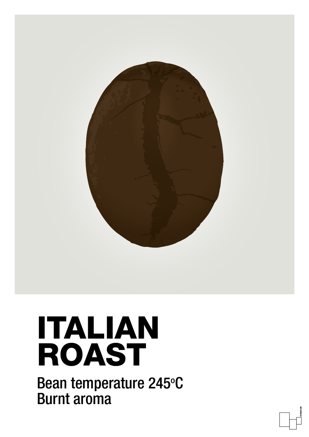 plakat: italian roast - painters white-Kaffe-A1two3