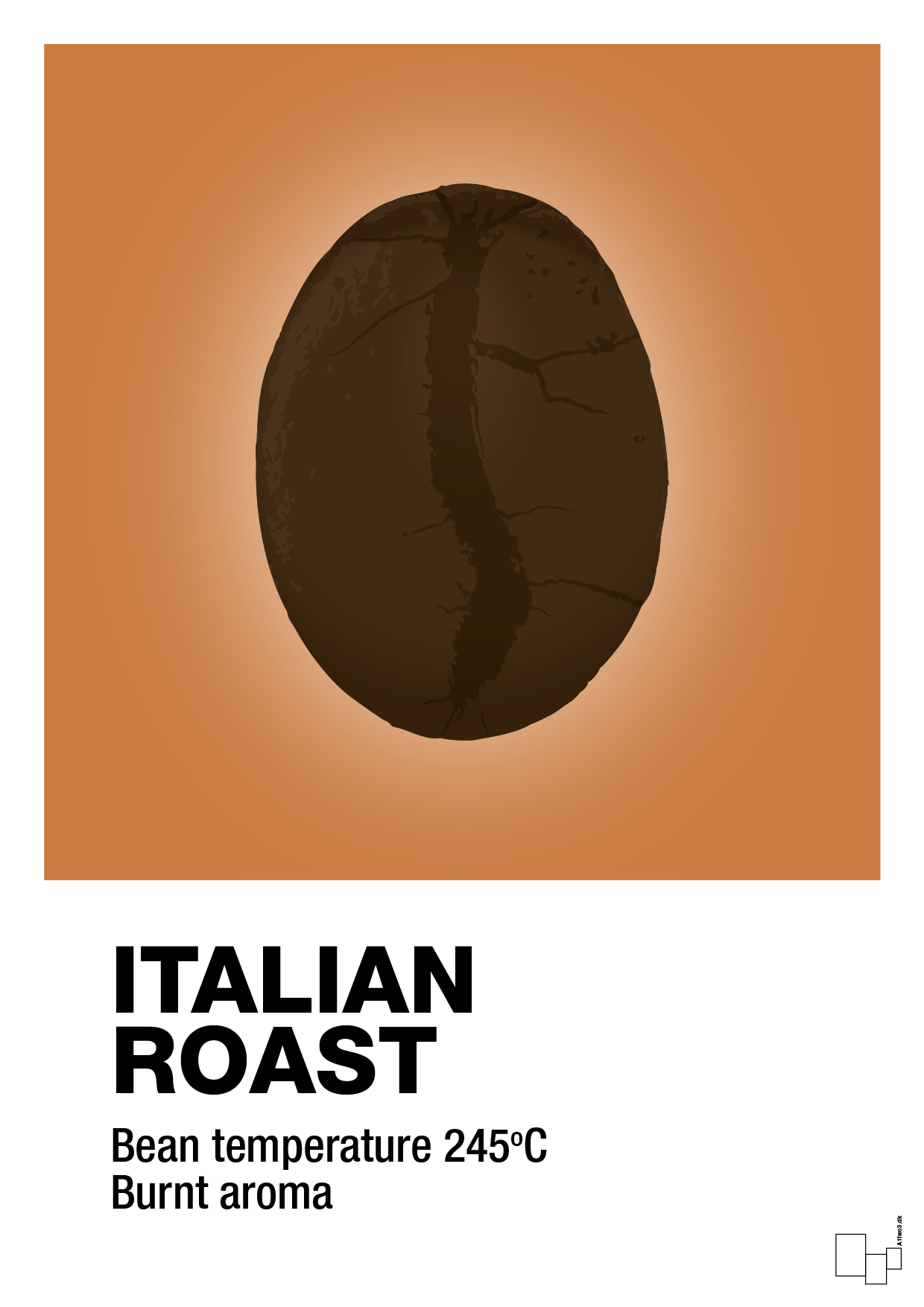 plakat: italian roast - rumba orange-Kaffe-A1two3