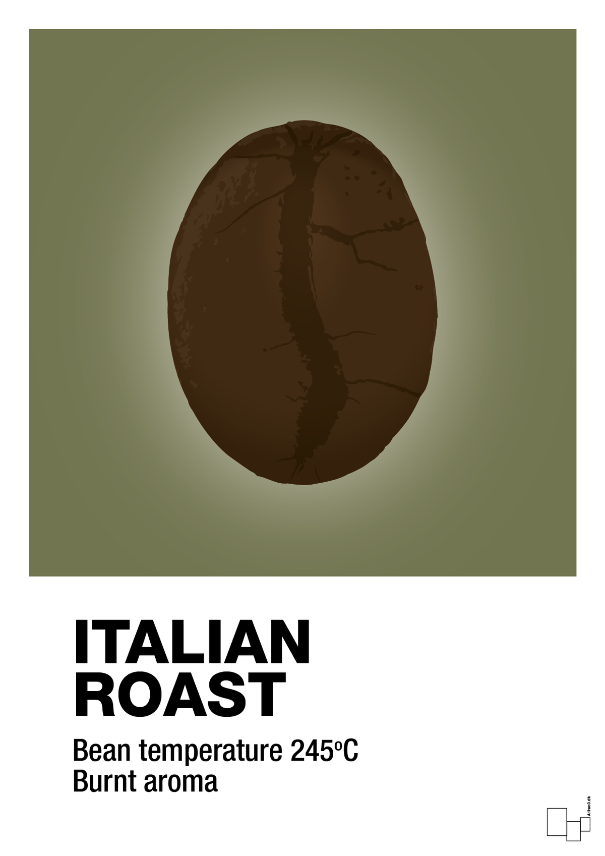 plakat: italian roast - secret meadow-Kaffe-A1two3