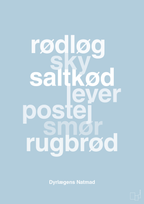 plakat: dyrelægens natmad - heavenly blue-Opskrifter-A1two3