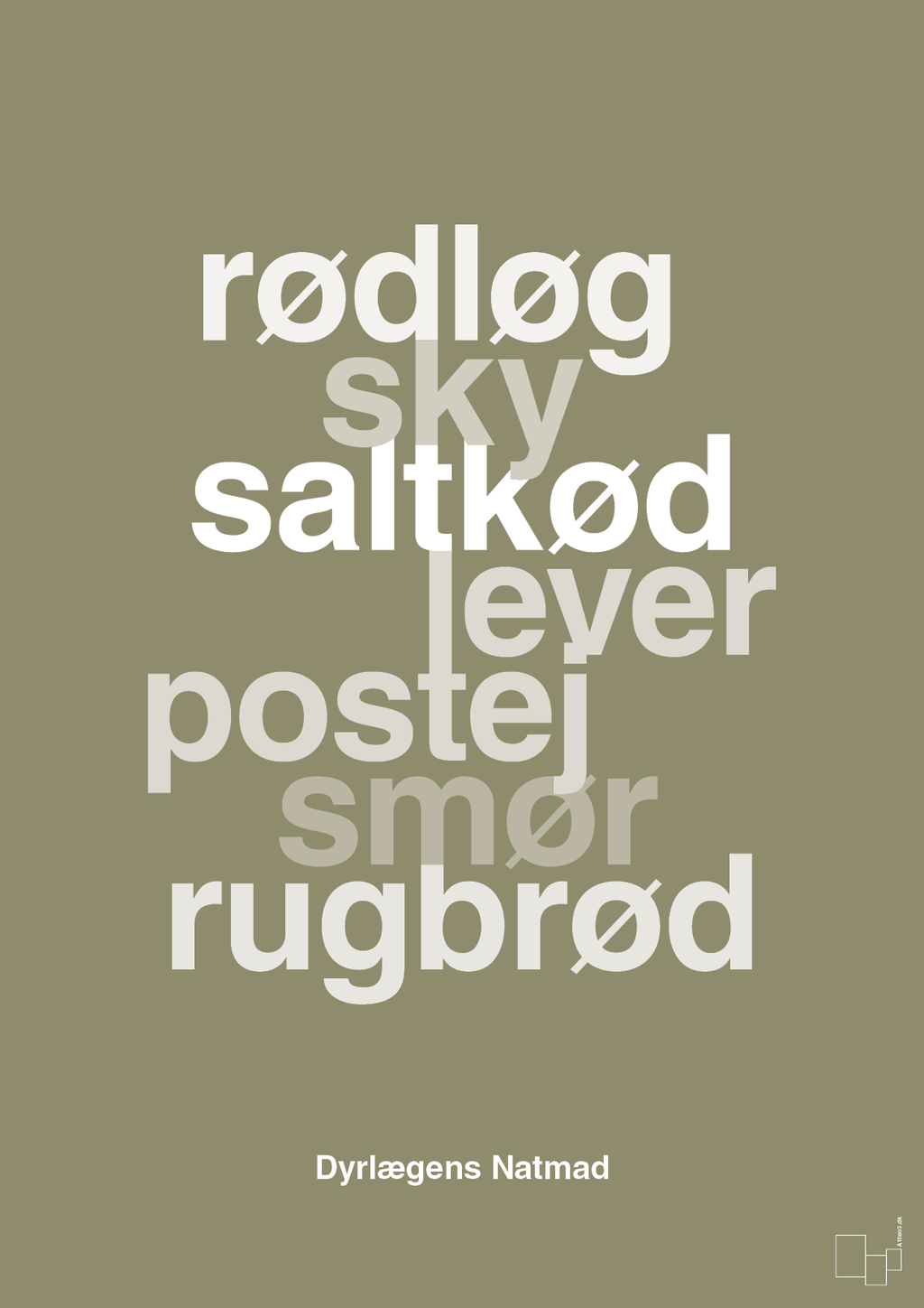 plakat: dyrelægens natmad - misty forrest-Opskrifter-A1two3