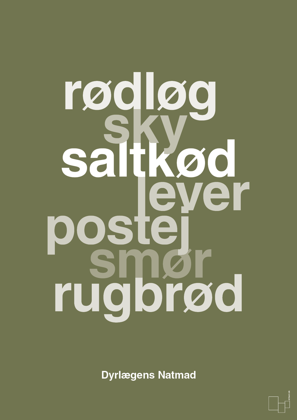 plakat: dyrelægens natmad - secret meadow-Opskrifter-A1two3