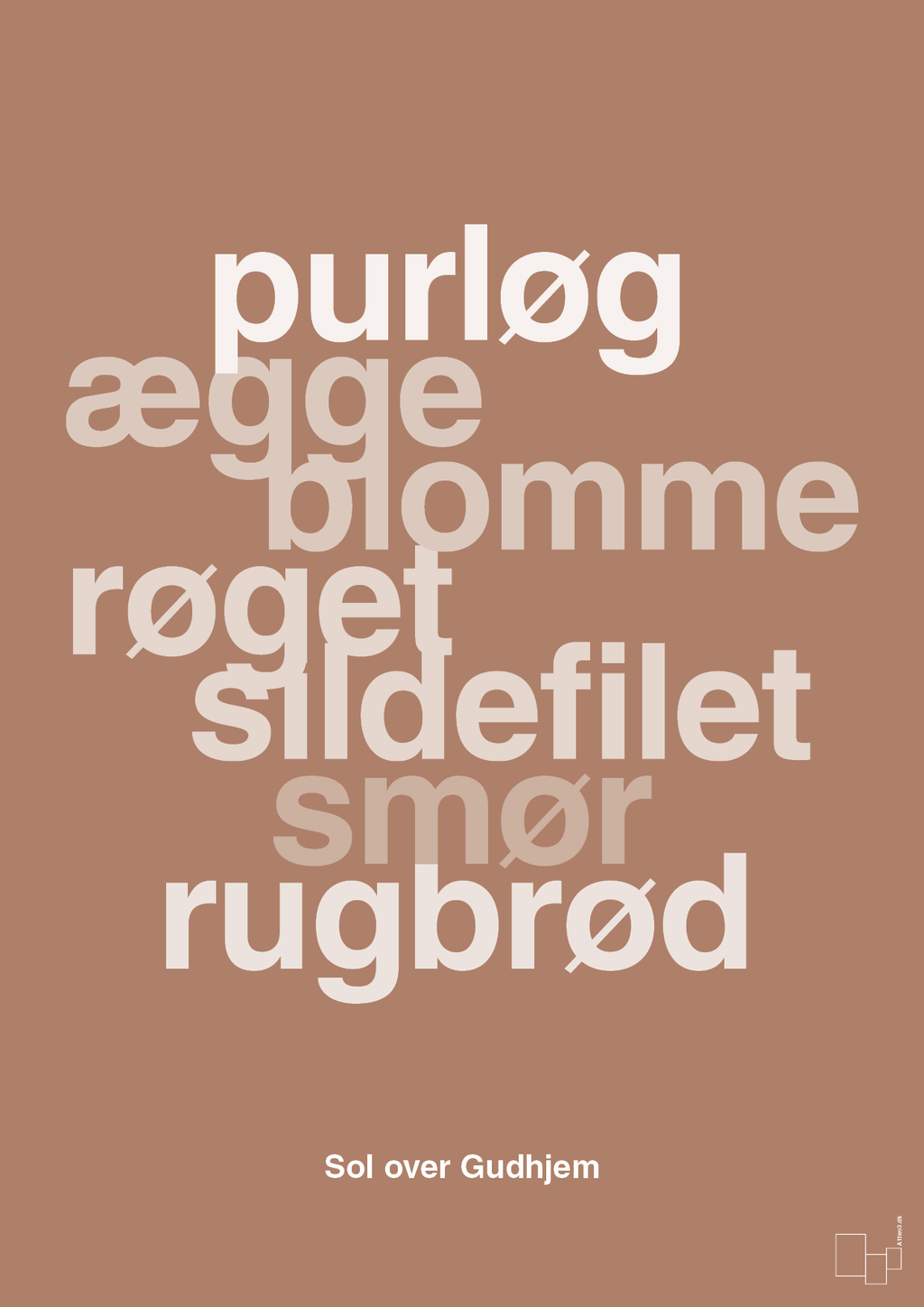 plakat: sol over gudhjem - cider spice-Opskrifter-A1two3