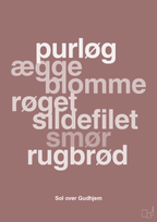 plakat: sol over gudhjem - plum-Opskrifter-A1two3