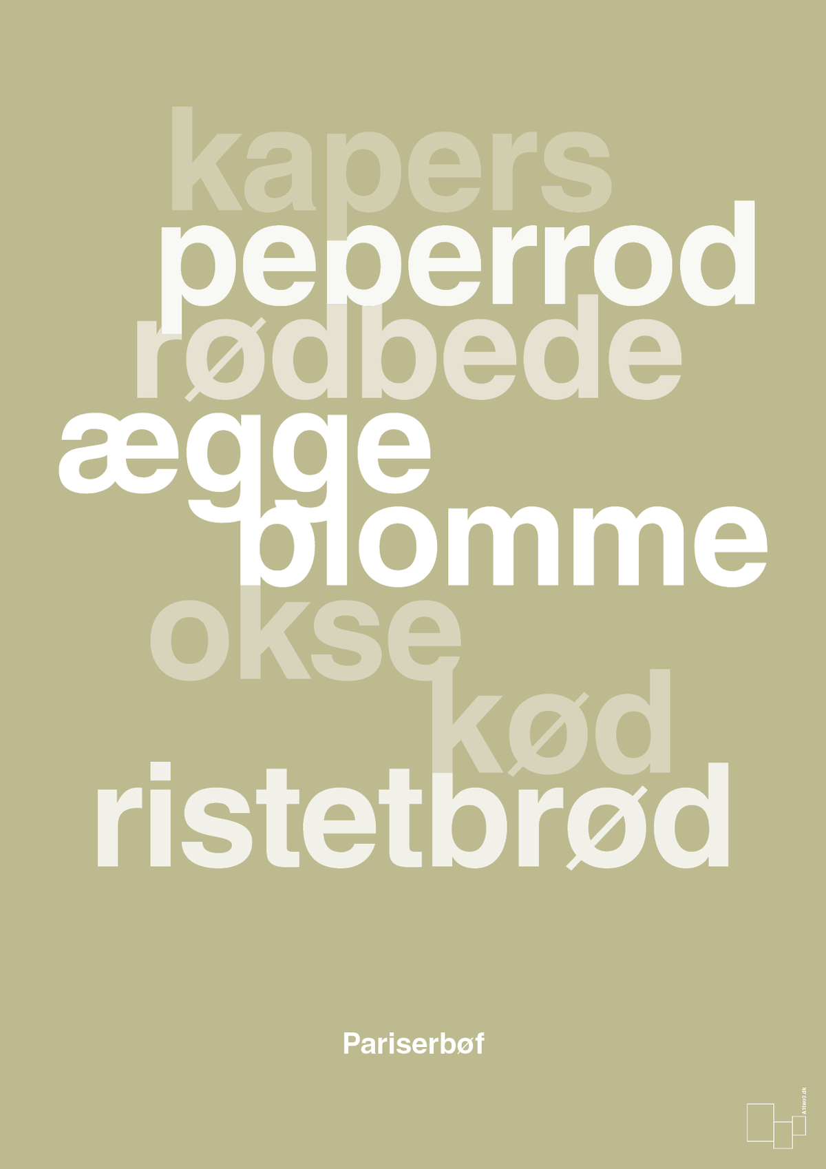 plakat: pariserbøf - back to nature-Opskrifter-A1two3