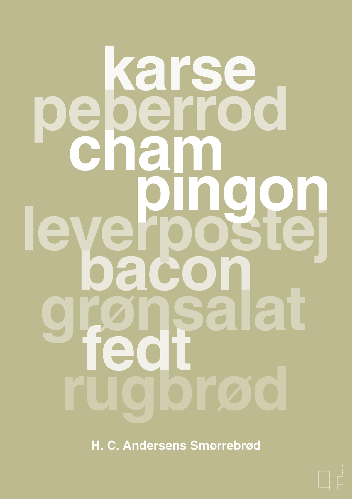 plakat: hc andersens smørrebrød - back to nature-Opskrifter-A1two3