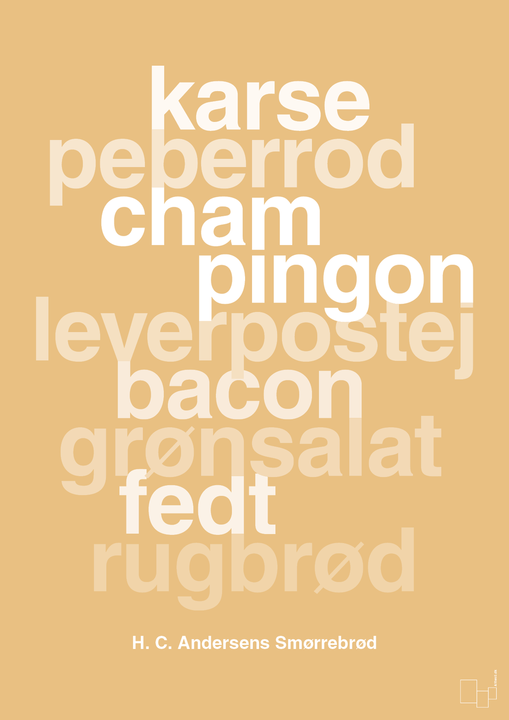 plakat: hc andersens smørrebrød - charismatic-Opskrifter-A1two3
