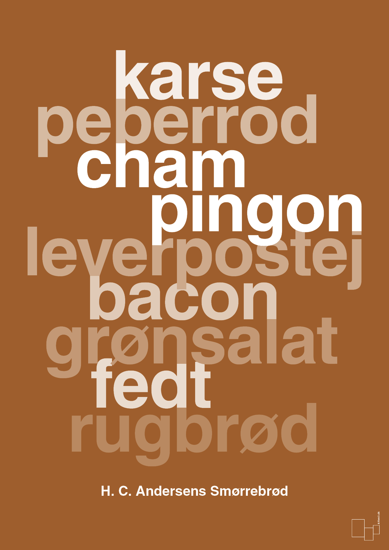 plakat: hc andersens smørrebrød - cognac-Opskrifter-A1two3
