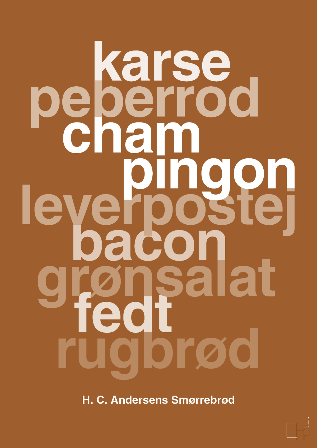 plakat: hc andersens smørrebrød - cognac-Opskrifter-A1two3