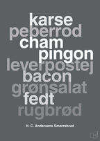 plakat: hc andersens smørrebrød - graphic charcoal-Opskrifter-A1two3