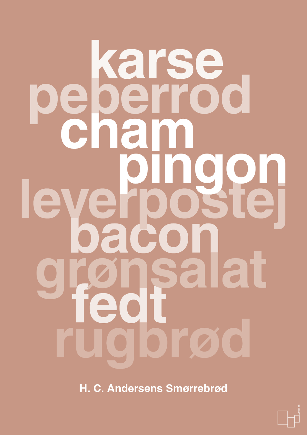 plakat: hc andersens smørrebrød - powder-Opskrifter-A1two3