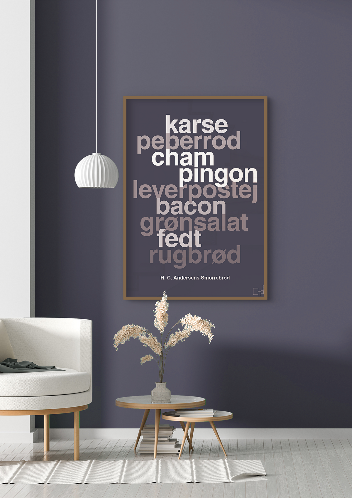 plakat: hc andersens smørrebrød - creamy mushroom-Opskrifter-A1two3