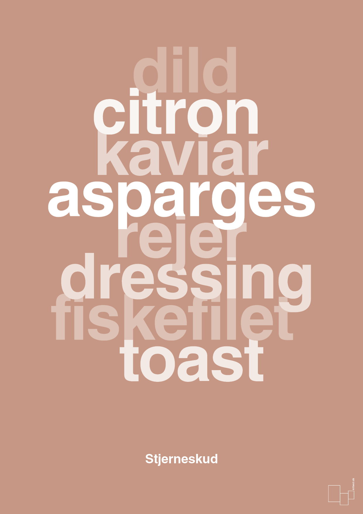 plakat: stjerneskud - powder-Opskrifter-A1two3