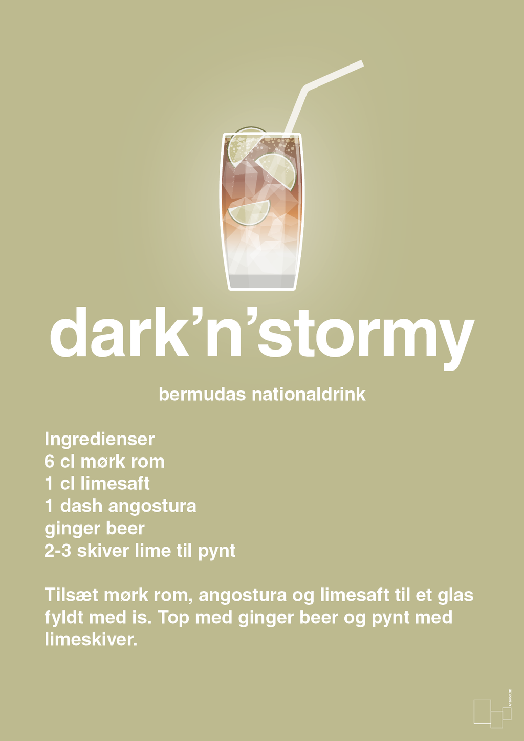 plakat: dark'n'stormy - back to nature-Cocktails-A1two3