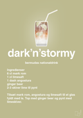 plakat: dark'n'stormy - back to nature-Cocktails-A1two3