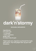 plakat: dark'n'stormy - battleship gray-Cocktails-A1two3