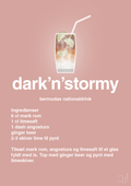 plakat: dark'n'stormy - bubble shell-Cocktails-A1two3