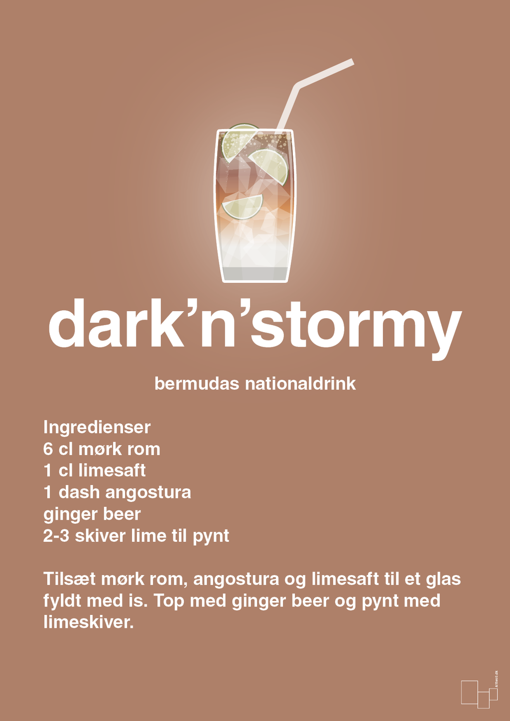 plakat: dark'n'stormy - cider spice-Cocktails-A1two3