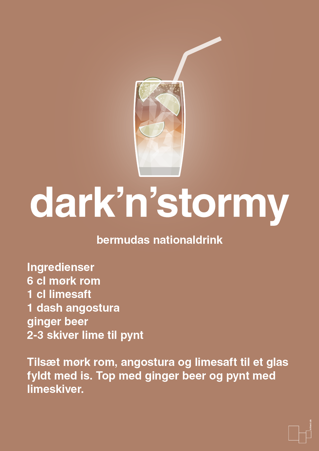 plakat: dark'n'stormy - cider spice-Cocktails-A1two3