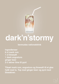 plakat: dark'n'stormy - creamy mushroom-Cocktails-A1two3