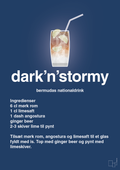 plakat: dark'n'stormy - lapis blue-Cocktails-A1two3