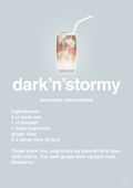 plakat: dark'n'stormy - light drizzle-Cocktails-A1two3