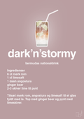 plakat: dark'n'stormy - light rose-Cocktails-A1two3