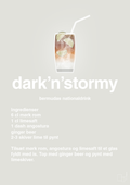 plakat: dark'n'stormy - painters white-Cocktails-A1two3