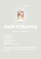 plakat: dark'n'stormy - painters white-Cocktails-A1two3