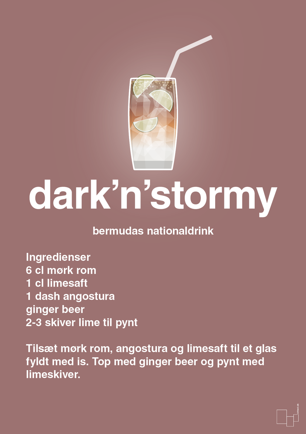 plakat: dark'n'stormy - plum-Cocktails-A1two3