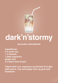 plakat: dark'n'stormy - powder-Cocktails-A1two3