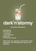 plakat: dark'n'stormy - secret meadow-Cocktails-A1two3