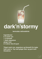 plakat: dark'n'stormy - secret meadow-Cocktails-A1two3
