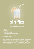 plakat: gin fizz - back to nature-Cocktails-A1two3
