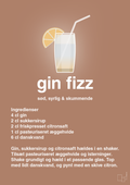 plakat: gin fizz - cider spice-Cocktails-A1two3