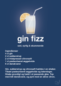 plakat: gin fizz - lapis blue-Cocktails-A1two3