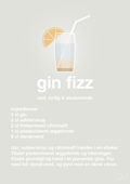 plakat: gin fizz - painters white-Cocktails-A1two3
