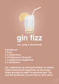 plakat: gin fizz - powder-Cocktails-A1two3