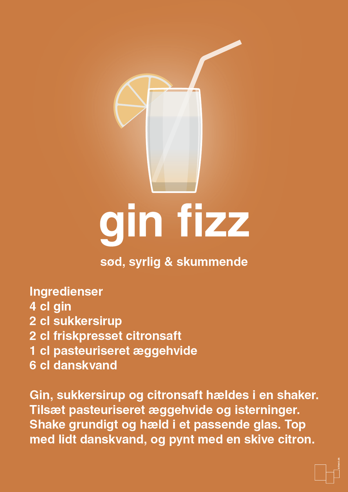 plakat: gin fizz - rumba orange-Cocktails-A1two3