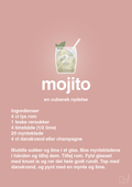 plakat: mojito - bubble shell-Cocktails-A1two3