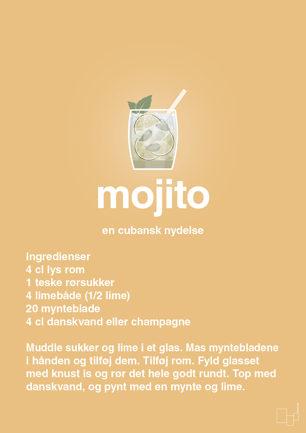 plakat: mojito - charismatic-Cocktails-A1two3