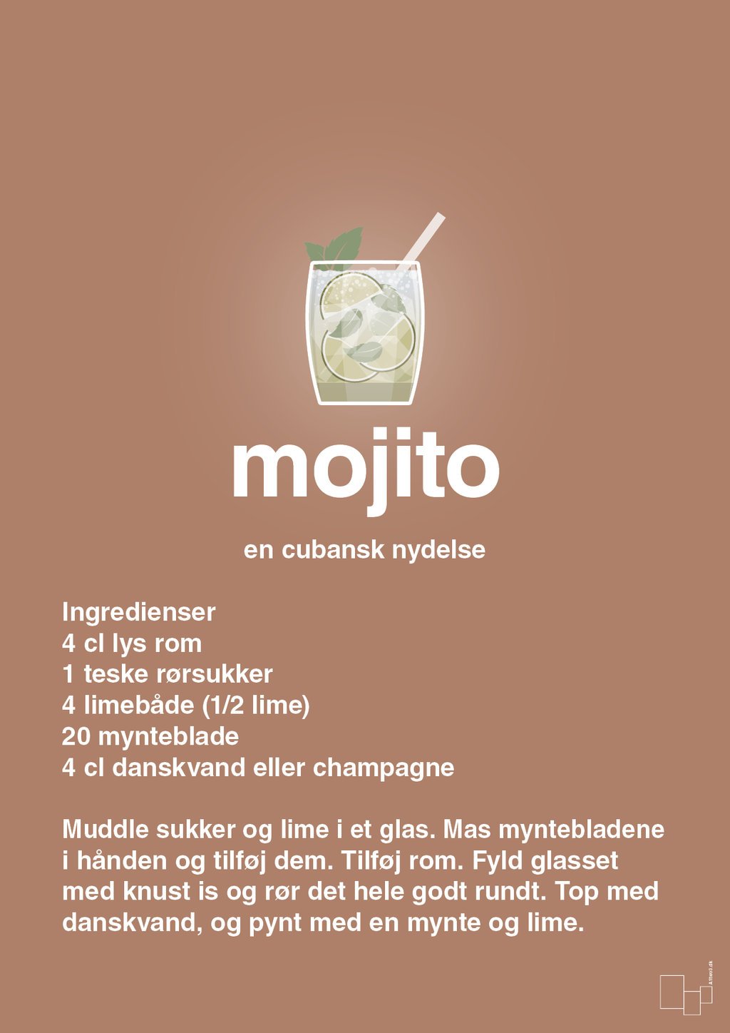 plakat: mojito - cider spice-Cocktails-A1two3