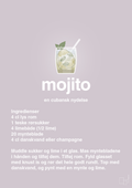 plakat: mojito - dusty lilac-Cocktails-A1two3