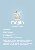 plakat: mojito - heavenly blue-Cocktails-A1two3